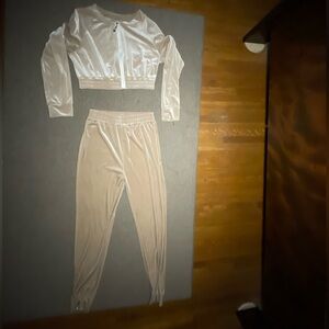 women’s velvet track suit